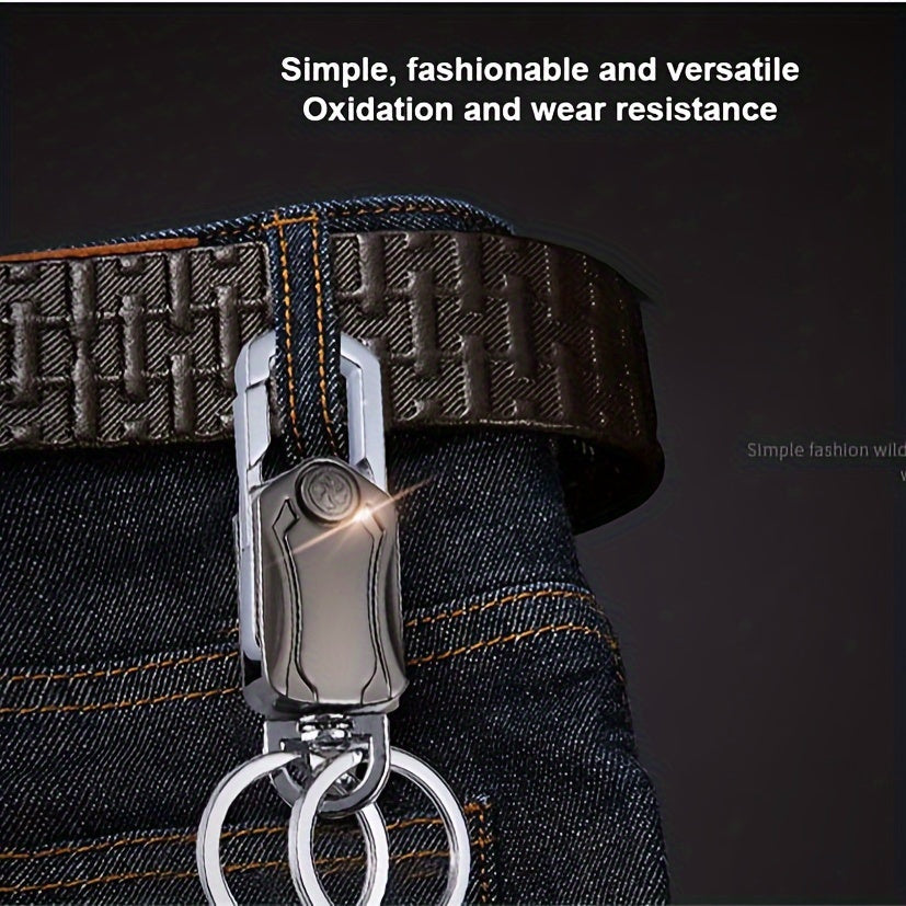 Multipurpose Keychain with Spinner, Bottle Opener, Key Holder, Knife, Phone Stand