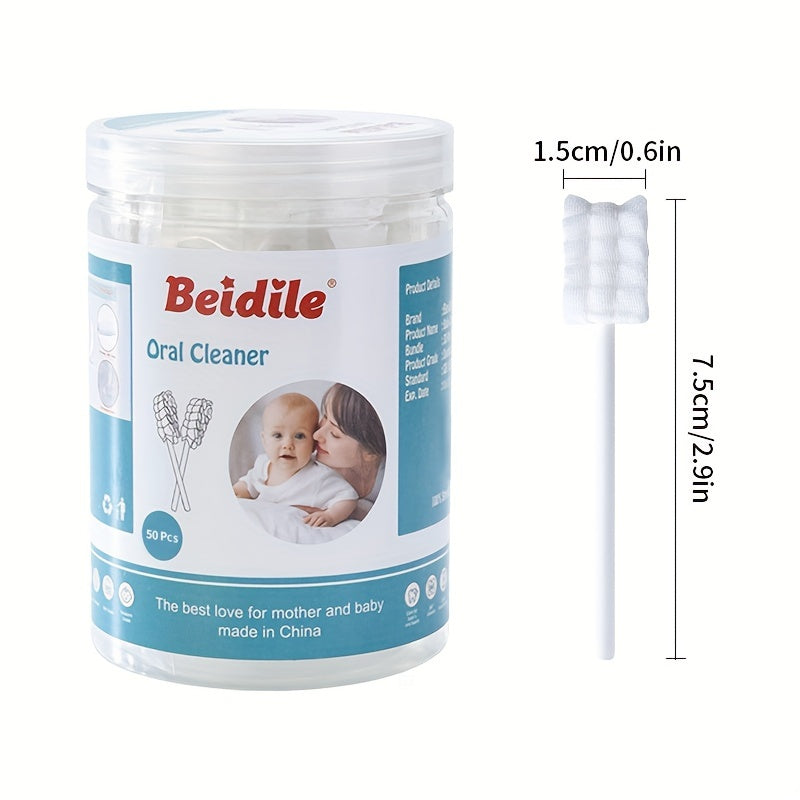 Держите рот чистым с UNICHERRY Oral Cleaner Tongue Cleaner Gauze - упаковка из 50/100 одноразовых зубных щеток для свежего дыхания и здоровых десен. Этот семейный ежедневный уход за полостью рта выполнен из мягкого хлопкового материала белого цвета.