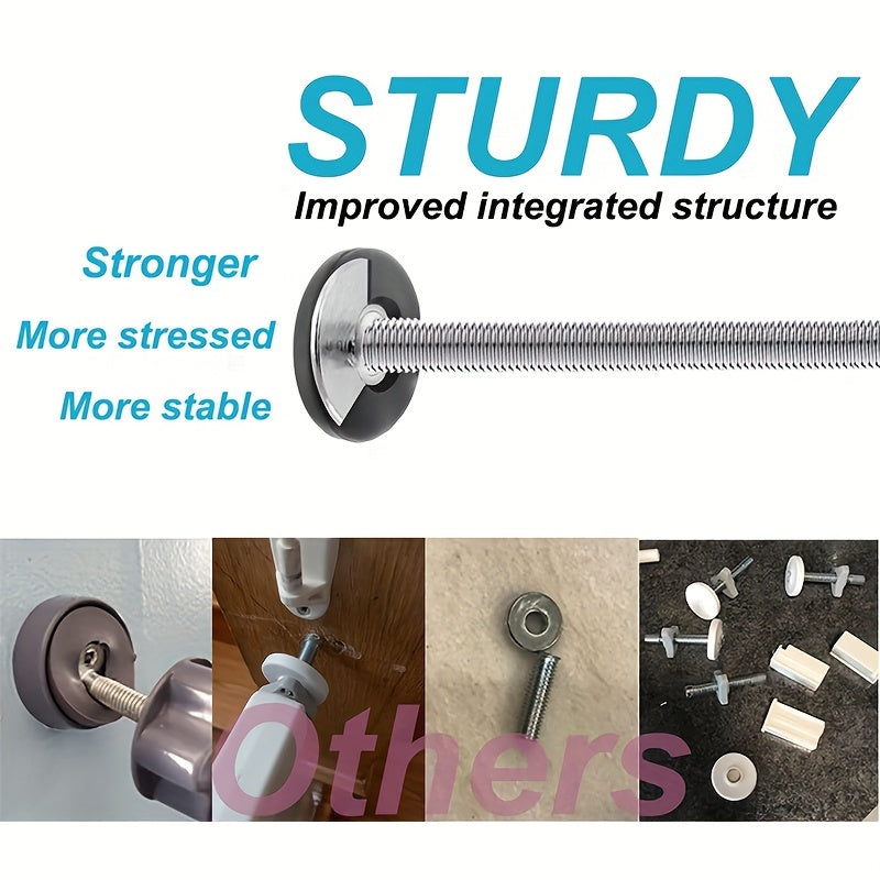 Set of 4 M8 Latex-Free Plastic Gate Spindle Rods for Child and Pet Safety