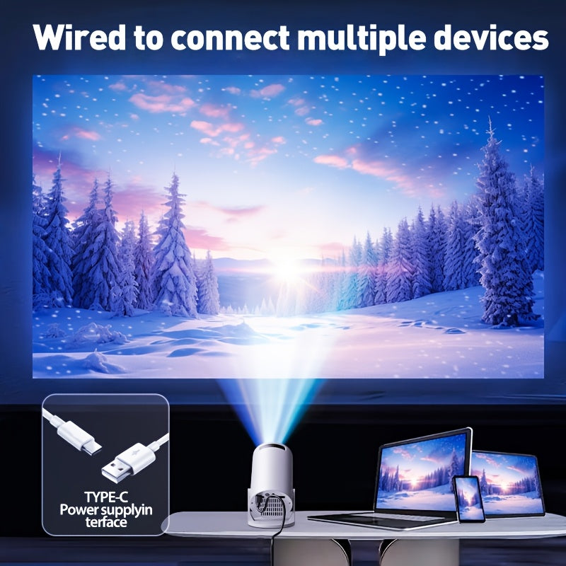 Mini Home Theater Projector LCD 3D Ready 16:9 USB Smartphone Notebook