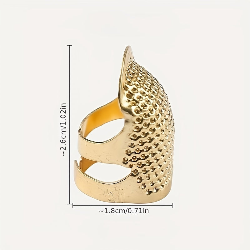 4 шт. Винтажные наперстки для защиты пальцев, швейные принадлежности