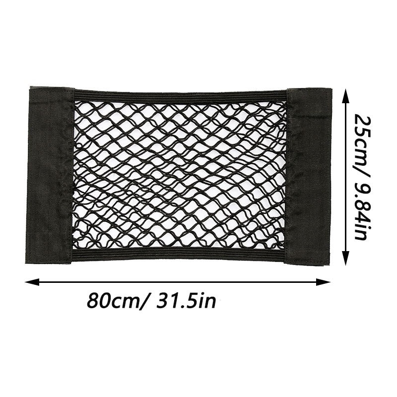 Car Rear Trunk Storage Net Elastic Mesh Auto Organizer Seat Back Bag