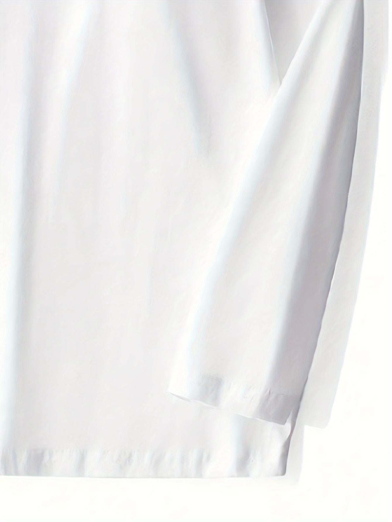 Erkaklar uchun King Print Uzun Qol T-Shirt - 100% Polyester, O'rtacha Cho'zilish, Oddiy Fit, Kuz/Bahar uchun Katta O'lchamli T-Shirt