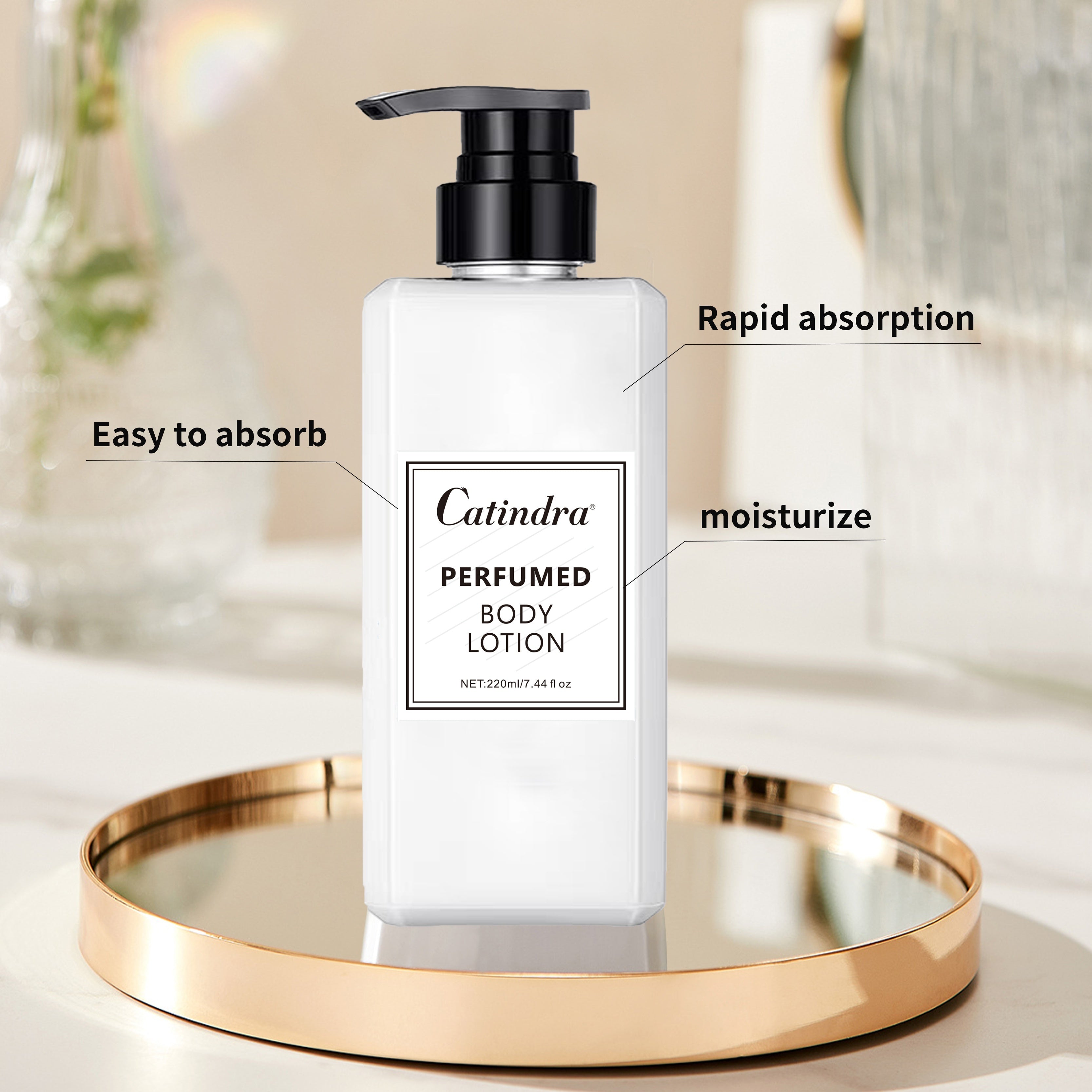 Unisex 220ml Perfumed Body Lotion Moisturizing Fragrance with Hyaluronic Acid