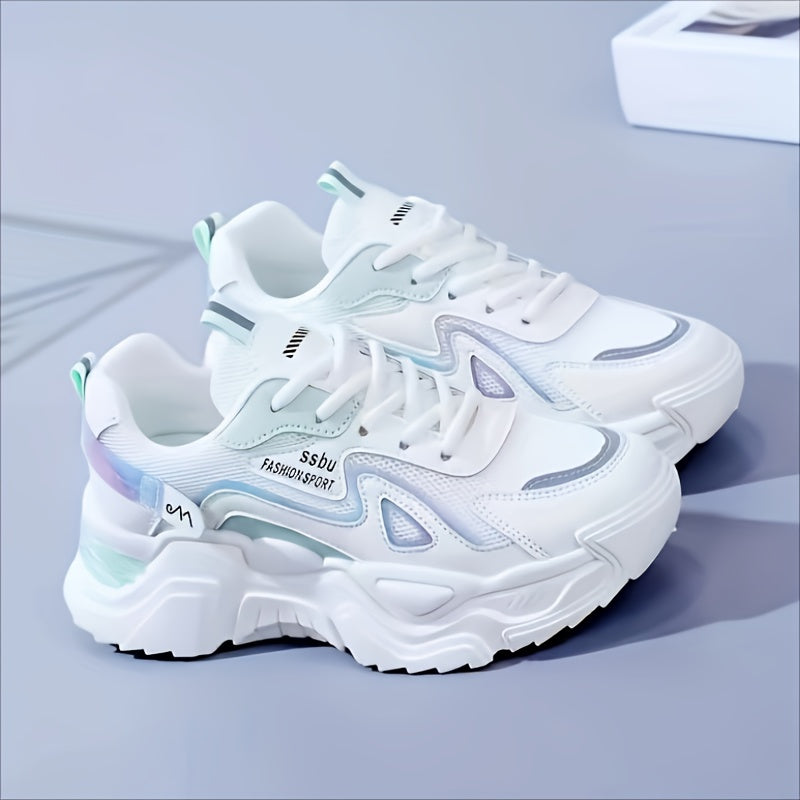 Женские дышащие сетчатые повседневные спортивные кроссовки для бега весна-лето