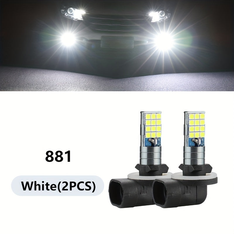 Car LED Fog Light Bulb 6000K White Ice Blue Yellow White 2 Pack