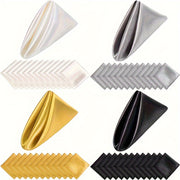 Square Satin Napkins Sets of 6 12 or 24 42.98cm Wedding Dinner Wrinkle-Resistant