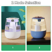 Double Spray Humidifier with USB Digital Display 1L Capacity Night Light for Car Office Home