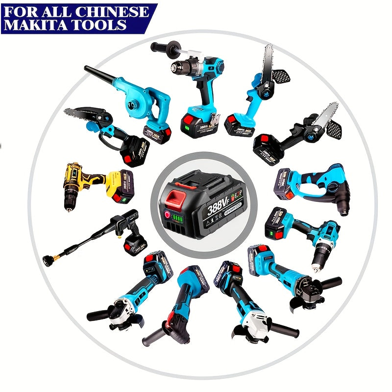 Lithium-Ion Power Tool Battery for Brushless Drill Wrenches 1300mAh Rechargeable