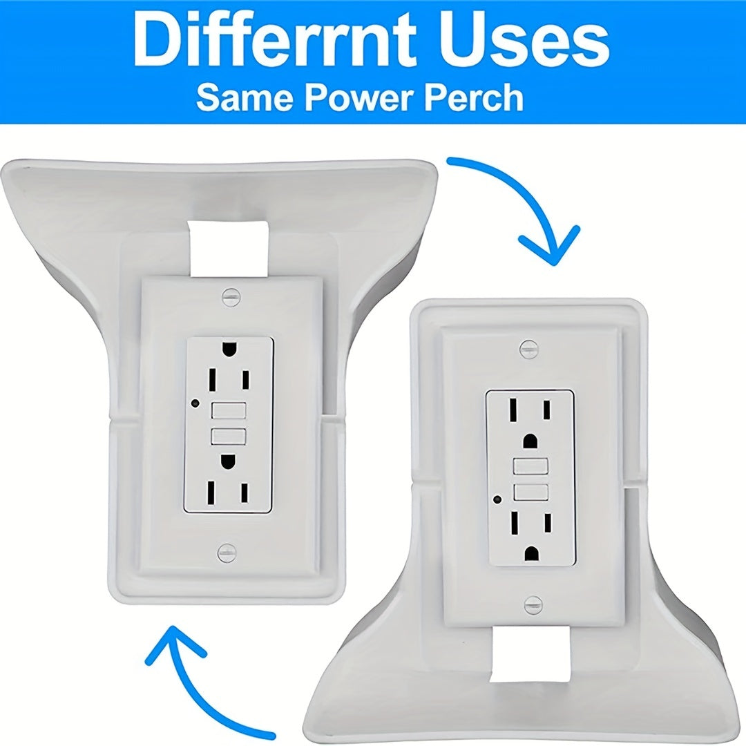 Wall-Mounted Storage Rack for Switch and Electronics Kitchen Household Space-Saving No Drilling