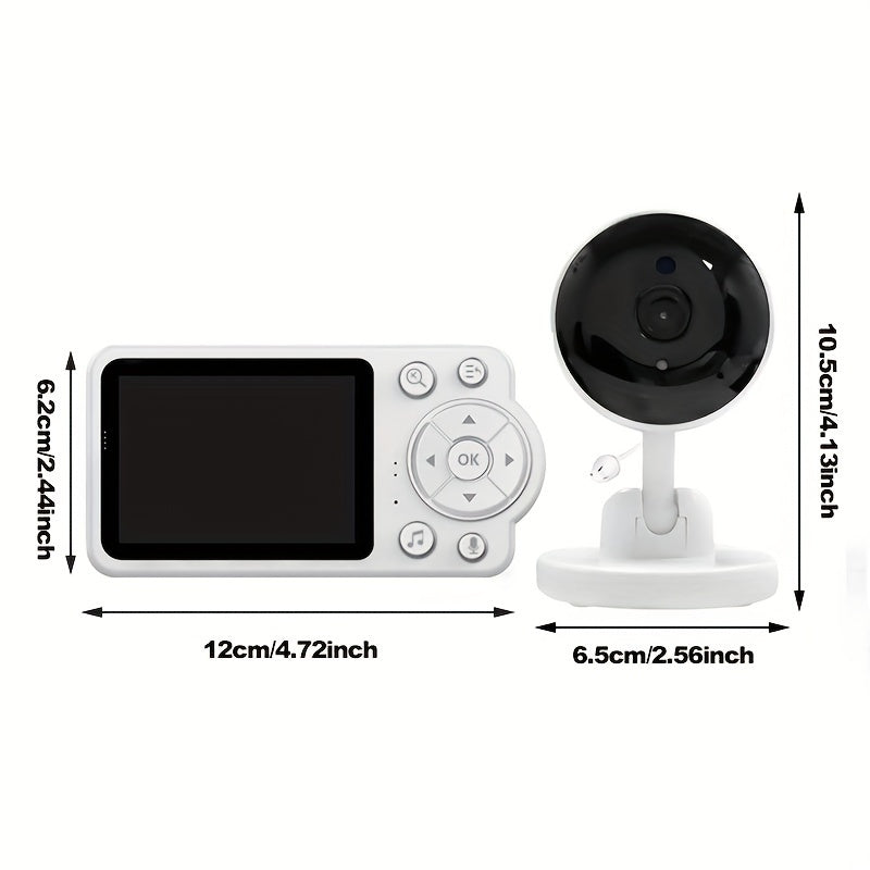 1 шт. ANYAZHINENG HD Смарт Монитор с двусторонним аудио, 720P видео, инфракрасным ночным видением, детекцией температуры, сигналами о плаче и ворковании, колыбельной и удаленным просмотром, совместимый со смартфоном.