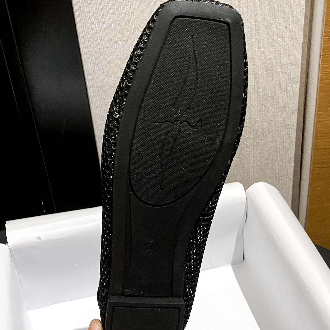 Women's Mesh Mary Jane Flats Slip-On Comfort Shoes with Square Toe