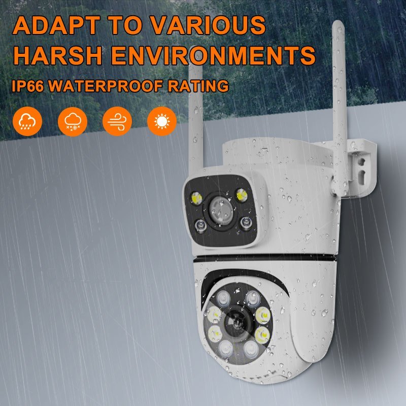 4MP Wireless Security Camera with AI Smart Alert Night Vision Two-Way Audio 1080p