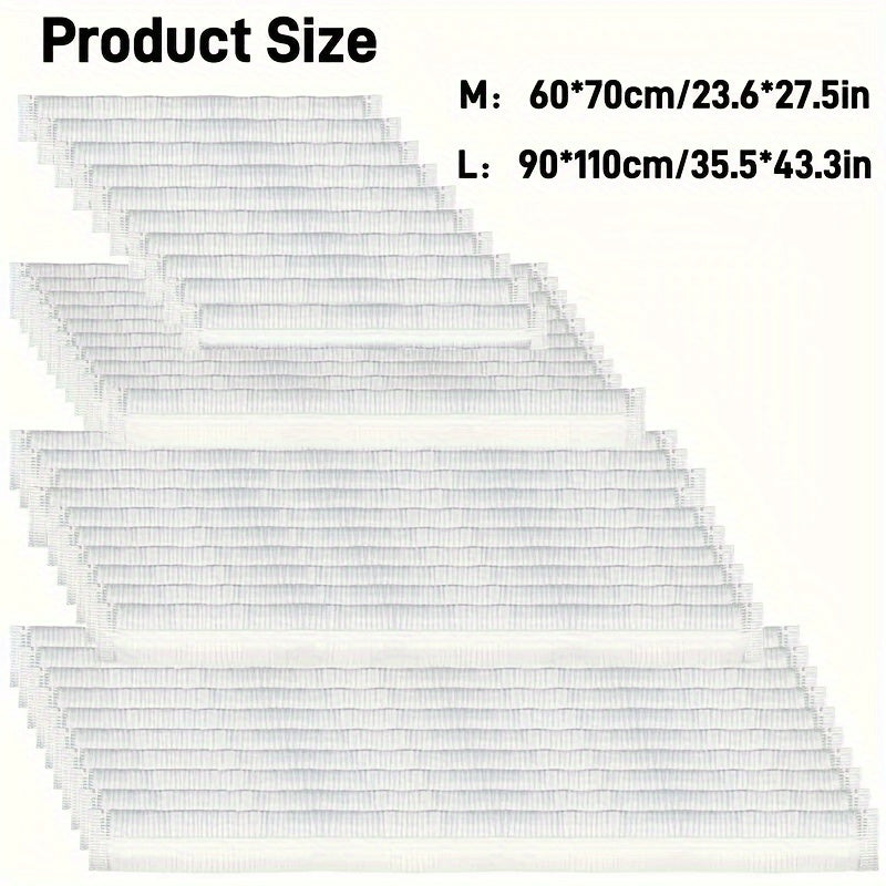 Qurilmalar uchun bir martalik shaffof chang qoplamalari, 50 ta paket