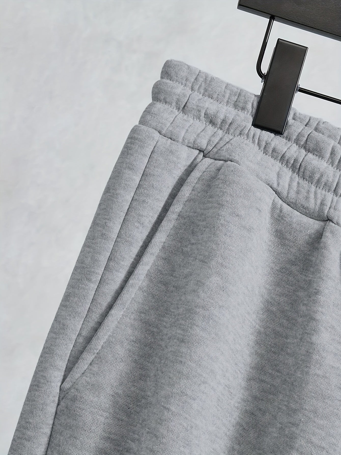 Men's Polyester Sweatsuit Set with Baseball Collar Long Sleeve Solid Color Fall Winter