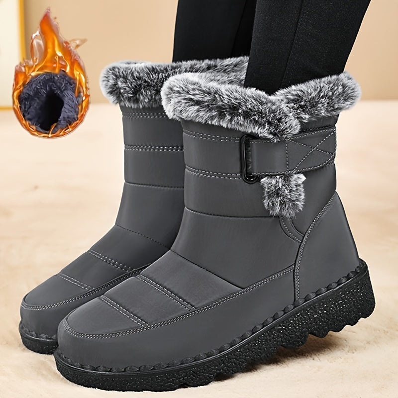 Женские зимние снегоступы с мягкой подкладкой, стильные, уютные и теплые обувь