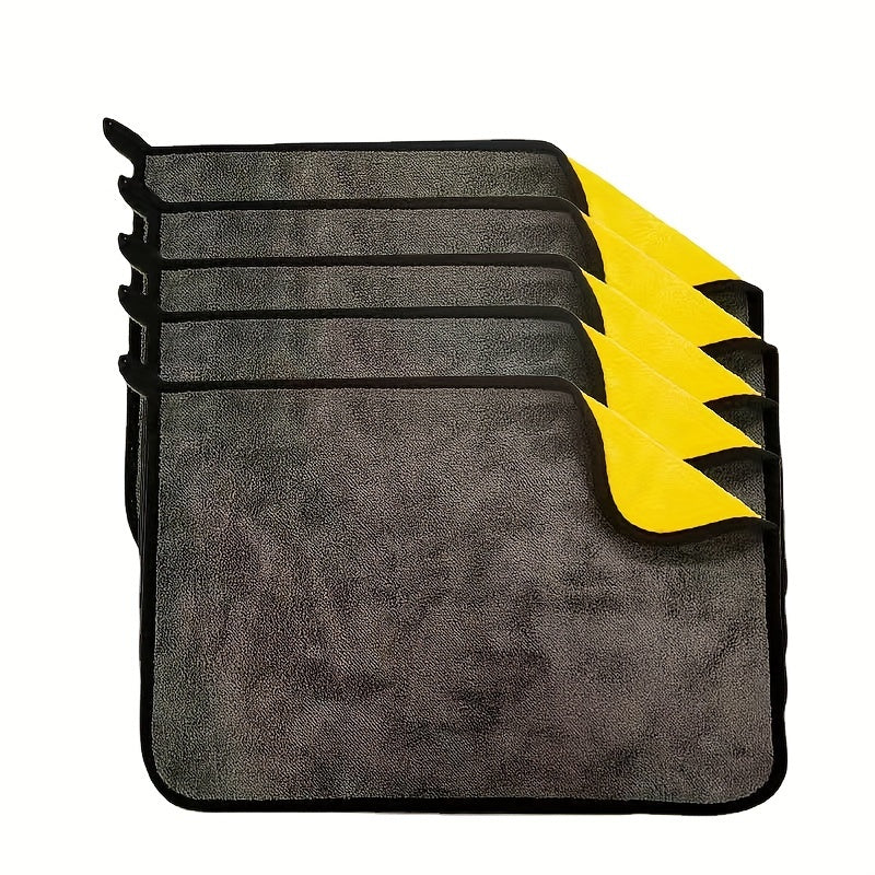 5-to'plam Mikrotozalik Avtomobilni Tozalash Sochiqlari Qalin So'radigan Lint-Free