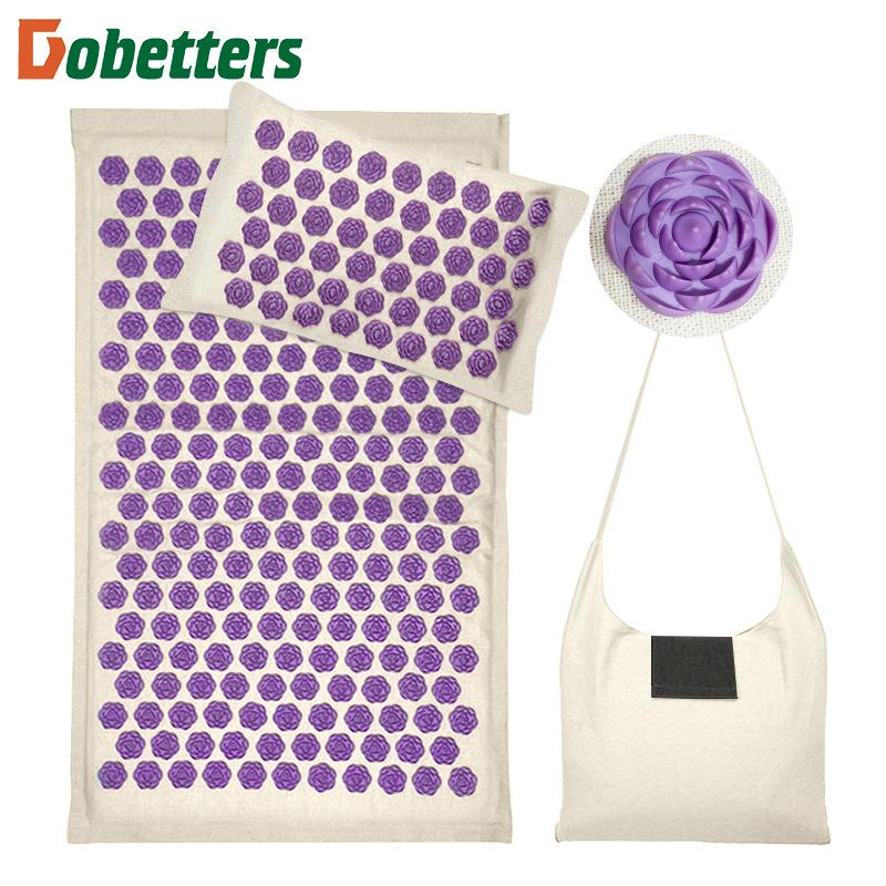 68x42cm Acupuncture Massage Mat Yoga Mat Acupoint Therapy Pillow for Pain Relief