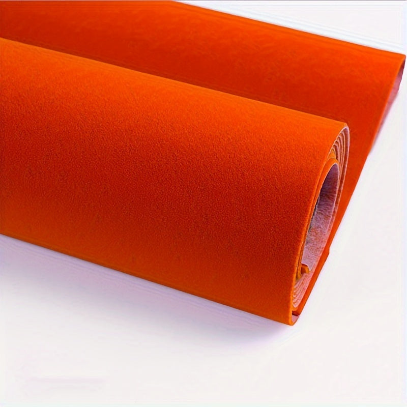 Self-Adhesive Velvet Felt Sticker Roll 1.2mm Black Red Gray Decorative Fabric for DIY Crafts Jewelry Boxes Car Interior