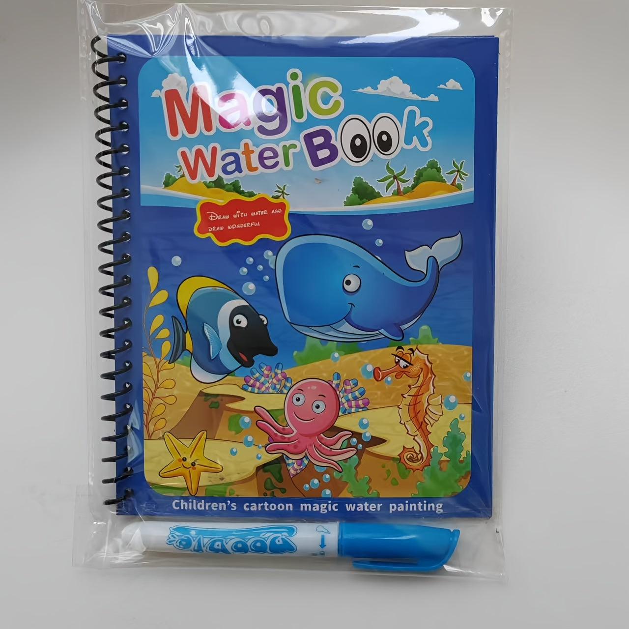 Kids Watercolor Coloring Book with Pen and Paint-by-Numbers Activities for Creative Kids