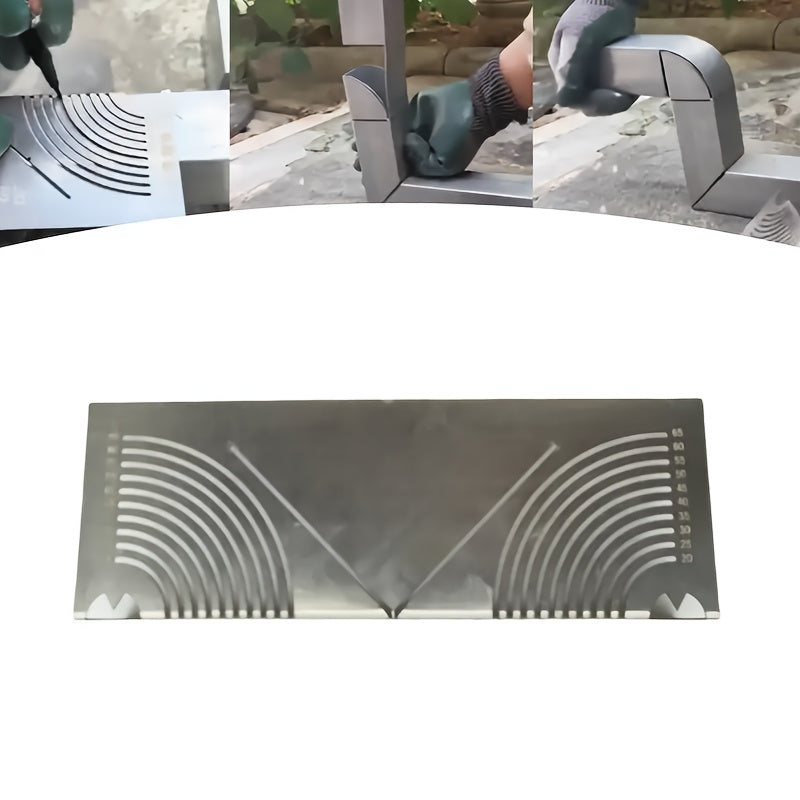 Adjustable Metal Angle and Arc Marker Stainless Steel Waterproof Double-Purpose Metal Marking Tool