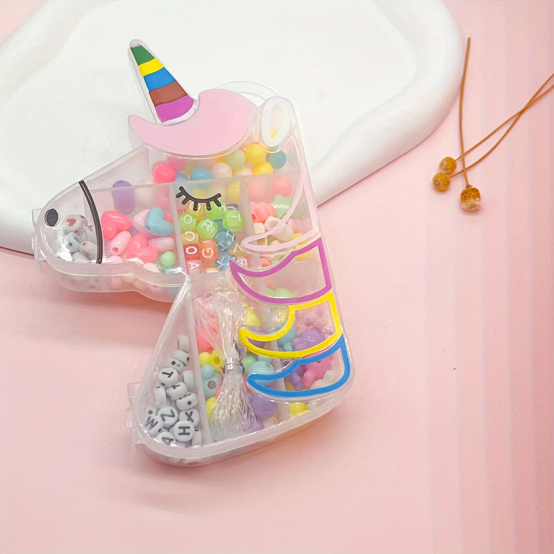 Acrylic Unicorn Beads for Jewelry Making, DIY Bracelets and Necklaces for Girls