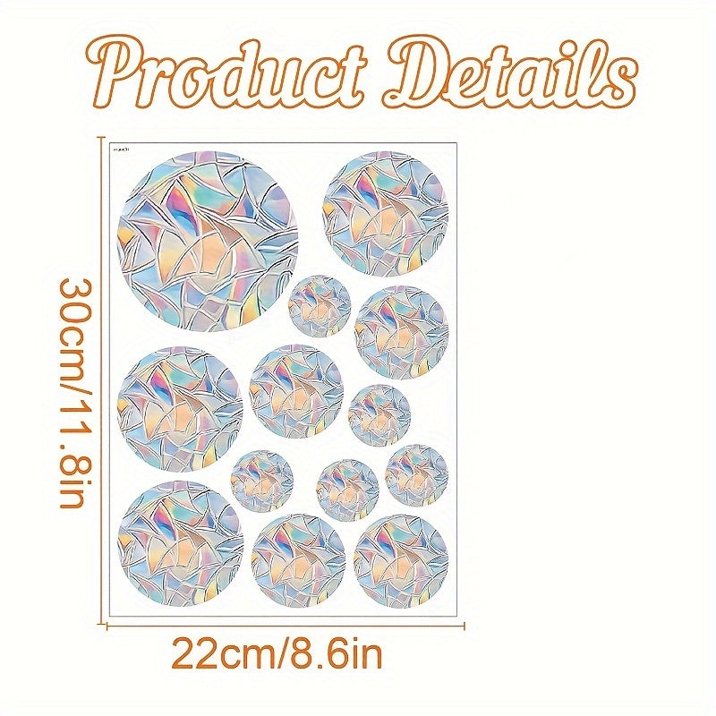 Блестящая радужная призматическая бабочка-ловец солнца - антистатичный декор для окон из ПВХ, наклейка на стекло для предотвращения столкновений дома и в офисе