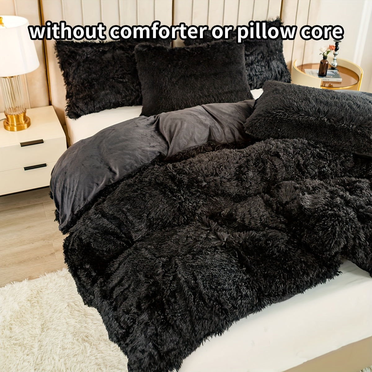 Set of 3 Pink Polyester Bedding Pieces for All Seasons Bedroom Decor