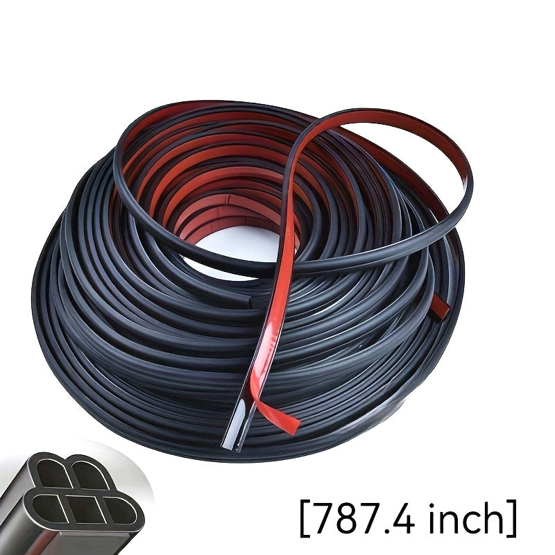 Rubber Car Door Seal Strip Double Layer Noise Reduction Vibration Dampening