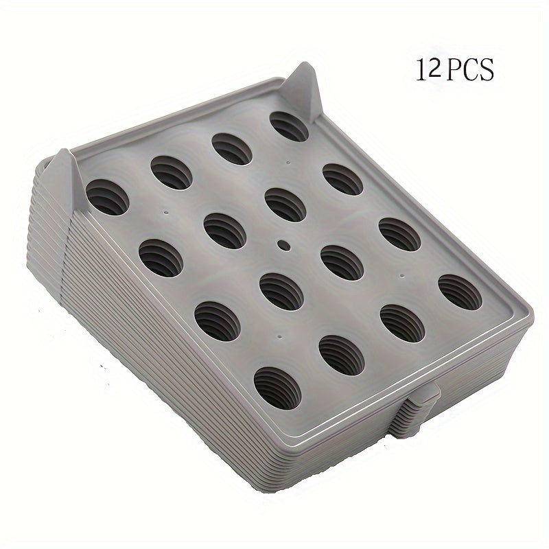 Plastic Stackable Shirt Organizer for Wardrobe Storage Rectangular Shelf