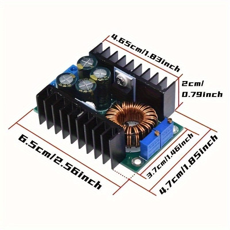 Módulo de fuente de alimentación buck-boost DC-DC 9A 300W, voltaje ajustable de 5-40V a 1.2-35V