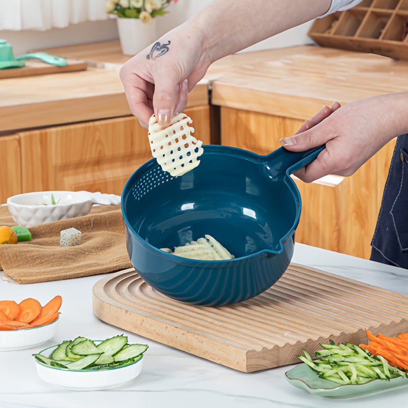 Handheld Vegetable Slicer with Julienne Peeler and Mandoline, ABS Material