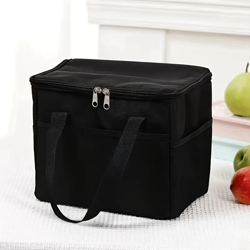Insulated Lunch Bag Canvas Large Capacity Portable Food Storage for Women
