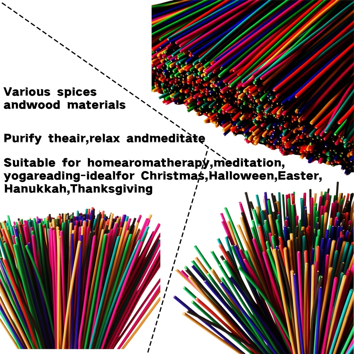 Mixed Scented Incense Sticks Pack for Yoga Meditation and Outdoor Use 50/100/150pcs