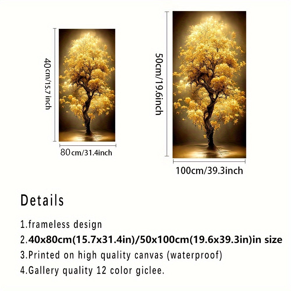 Unframed Canvas Wall Art Landscape Tree Modern Painting HD Print 50x100 cm