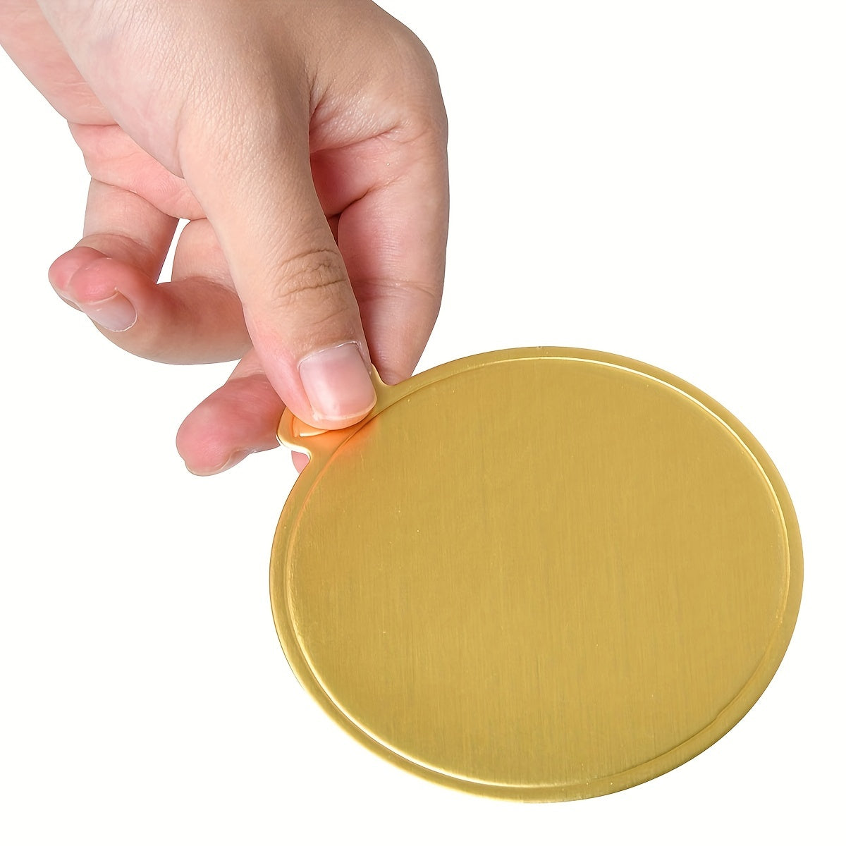 Round Cake Boards 50/100pcs Golden Cardboard Mini Cake Bases for Desserts and Party Displays