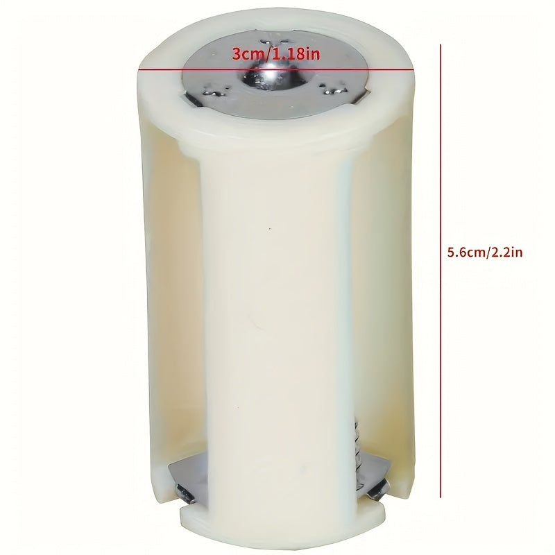 ABS AA to D Battery Adapter Set for DIY Parallel Connection Electronics Projects