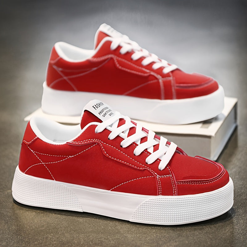 Erkaklar uchun qora va oq pastki qismlari bog'ichli, tasodifiy sport poyabzallari, tasodifiy, yugurish va har kuni kiyish uchun mos kauchuk taglik bilan.