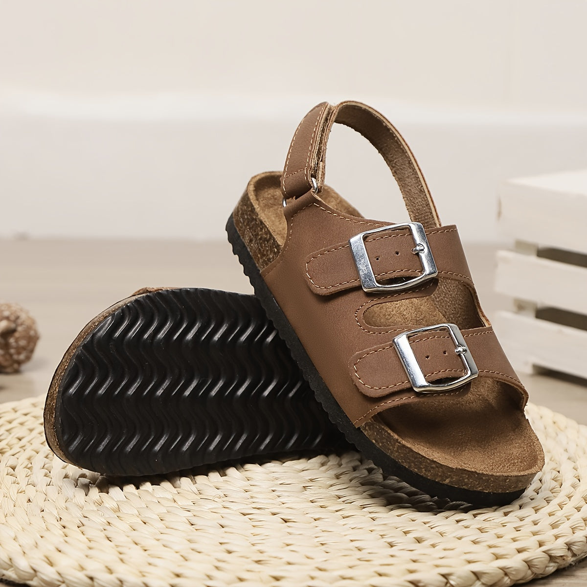 Girls Open Toe Sandals Casual Summer Beach Breathable Lightweight PU EVA Toddler Kids