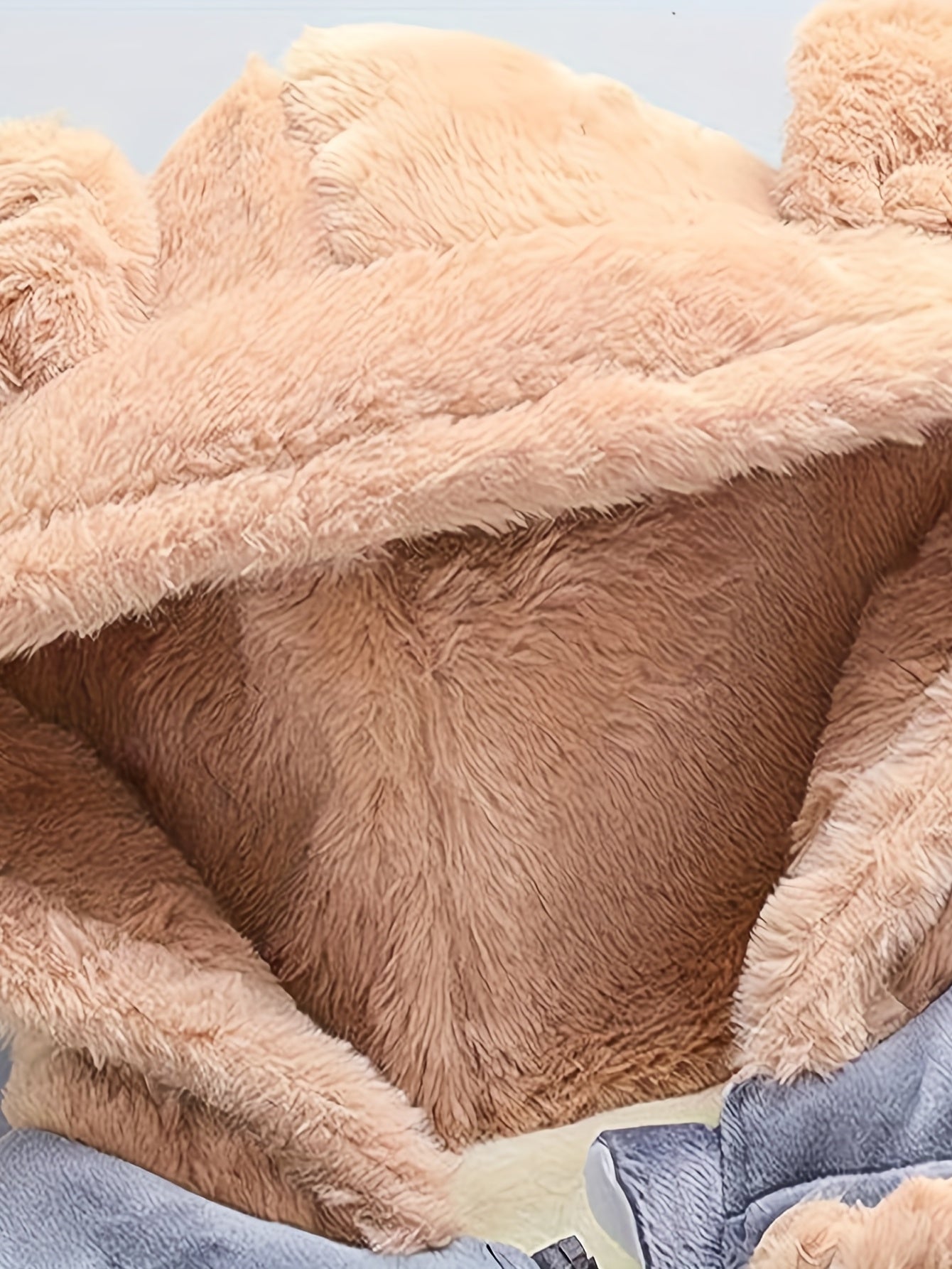 Boys Winter Outdoor Set 3-Piece Fur-Face Bear Pattern Polyester Fall Winter Casual