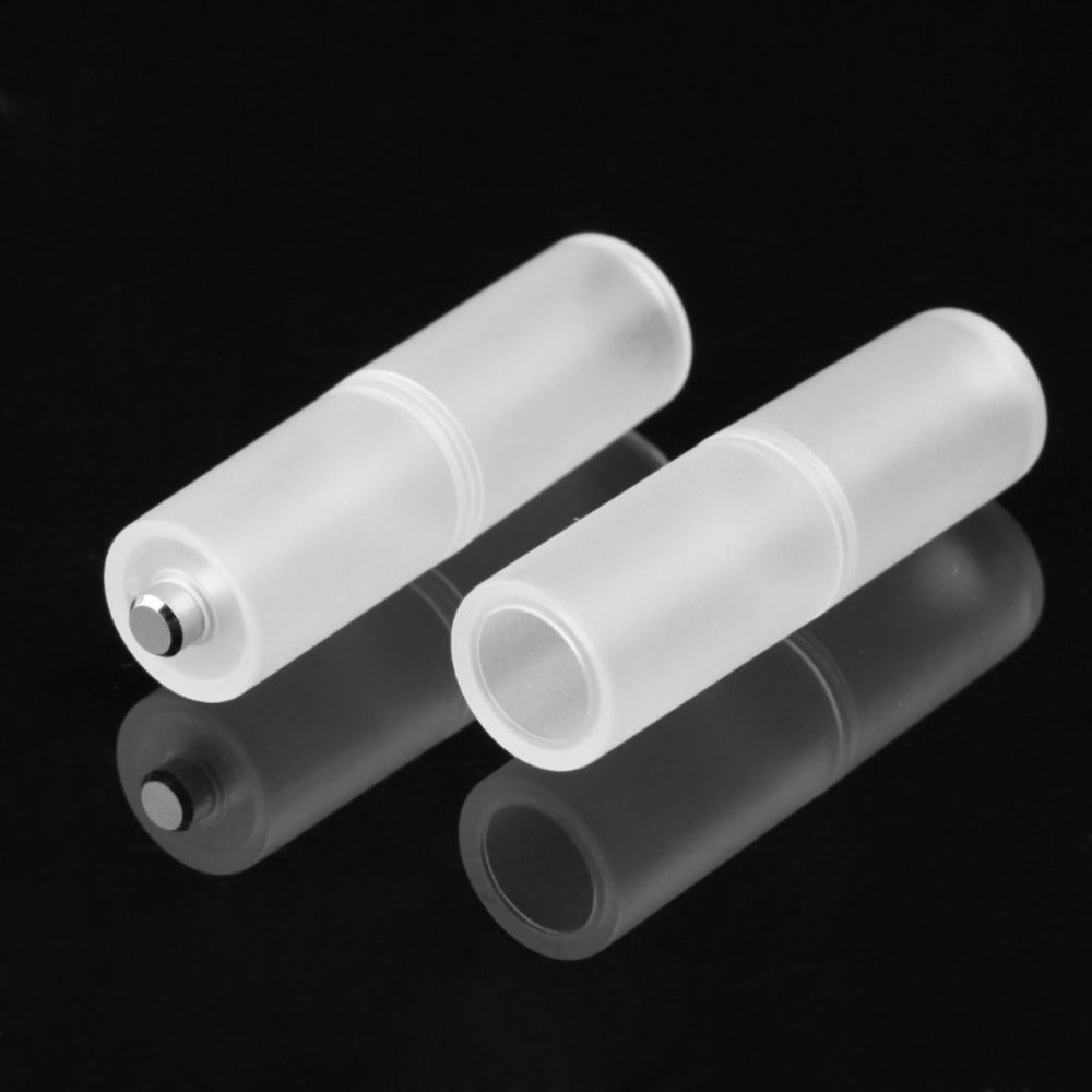 Elektronika va favqulodda vaziyatlar uchun 2 dona AAA dan AA batareya adapteri konvertori, zaryadsiz quvvat rejimi