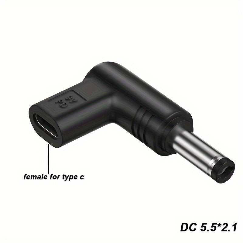 USB C PD dan DC Quvvat Ulanishi Type C ni DC Jack ga aylantiradi, router, planshet va noutbukni universal 9V chiqishi bilan zaryadlash uchun.