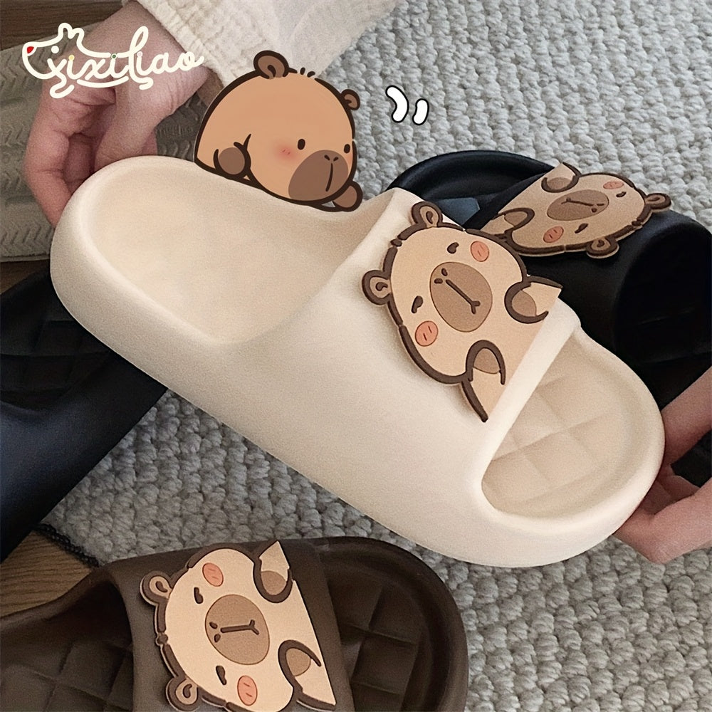 Women's Cute Cartoon Bear EVA Slide Sandals Non-Slip Indoor Outdoor