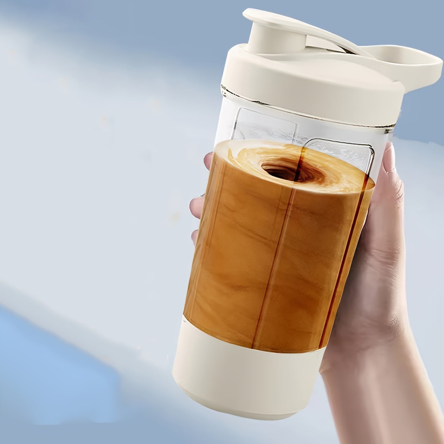 Electric Water Bottle Portable USB Rechargeable 500mAh Mixing Cup for Coffee Milk Protein