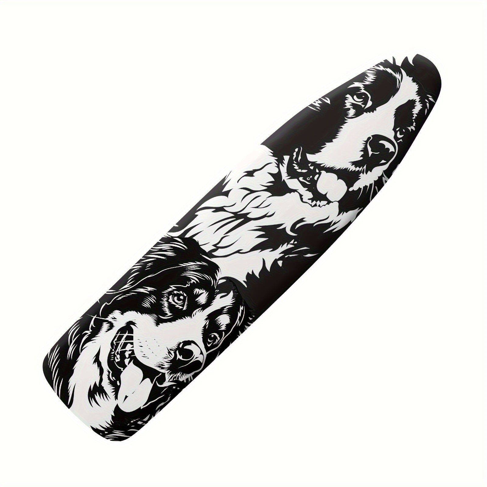 Funda para tabla de planchar con estampado de perro con almohadilla, no eléctrica, fácil de instalar