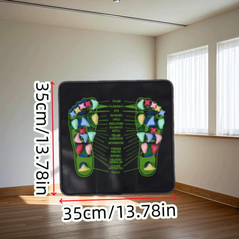 PVC materialidan tayyorlangan oyoq massaj padlari simpatik nervlarni rag'batlantiradi, taranglikni bartaraf etadi, tanani va ongni bo'shlashtiradi va chegara orti oyoqni bo'sh vaqt sog'liqni saqlash uchun eng yaxshi tanlovdir.