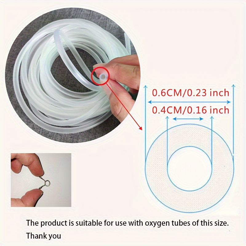 Stainless Steel Aquarium Oxygen Tube Clips 5mm Inner Diameter Hand Crimping Anti-Loose Pack of 20/30