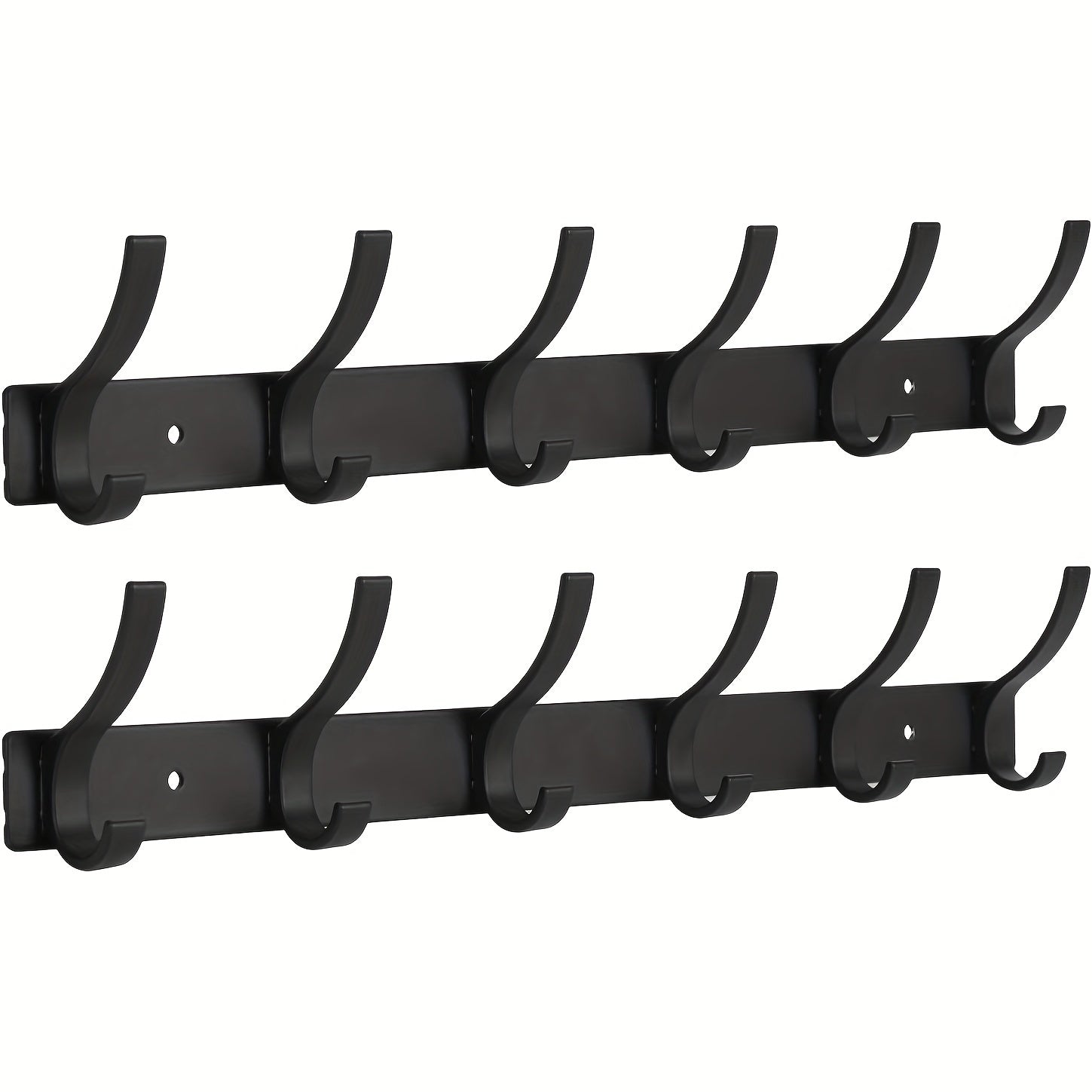 Aluminum Wall Hooks 2 Pack Rust-Resistant Coat and Hat Hangers