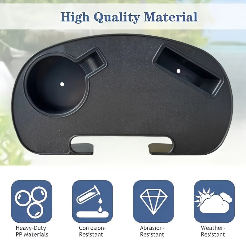 Bandeja para silla de gravedad cero de plástico duradero con portavasos, ajustable, portátil