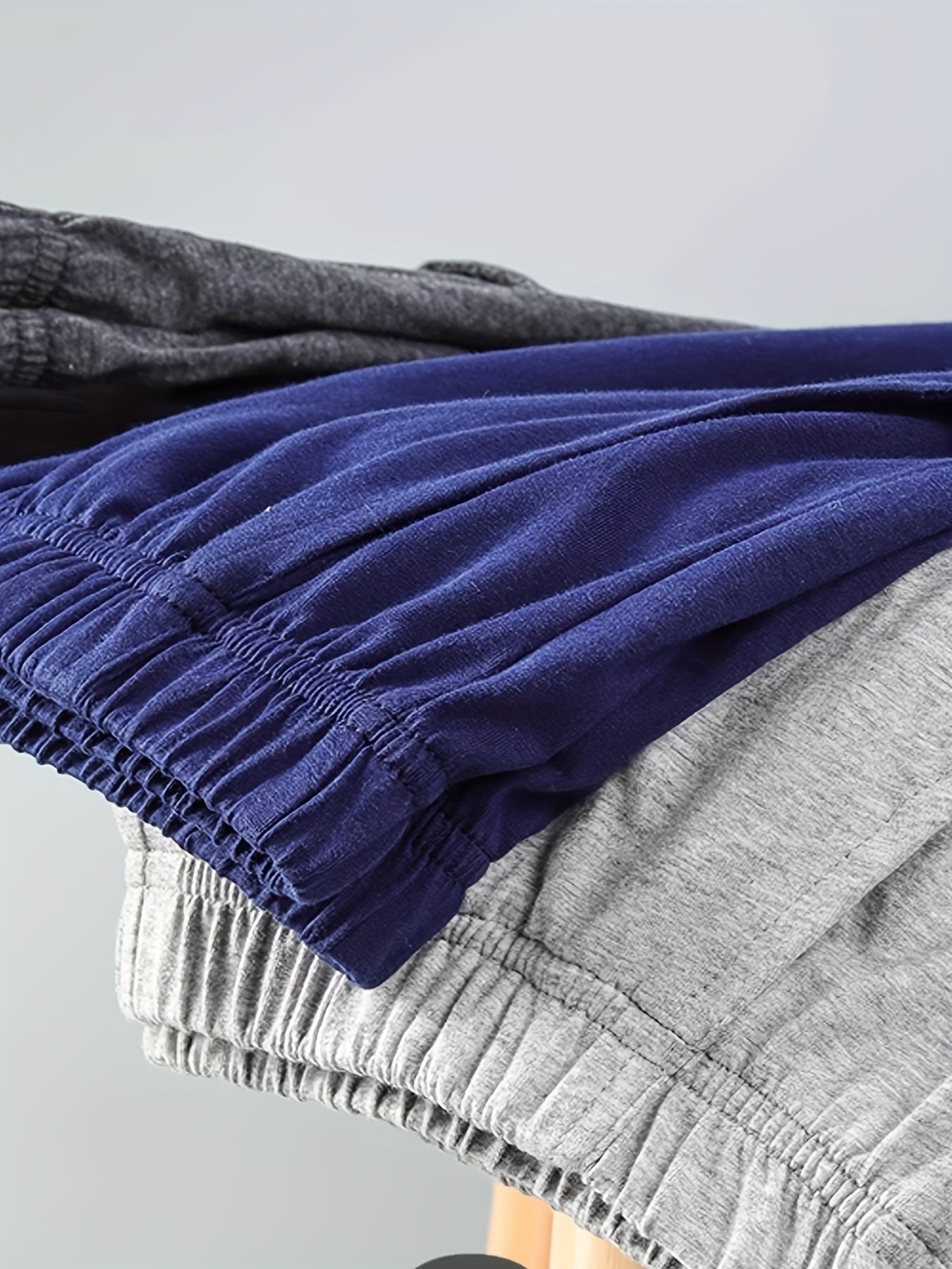 Men's Casual Solid Shorts with Pockets Loose Fit Comfortable Lounge Pajamas Set of 4